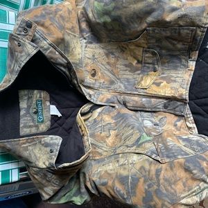 Men’s heavy camo hunting coat